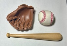 Vintage Treasured Toggery Doll Teddy Bear Baseball Accessory Play Set 3 PC New