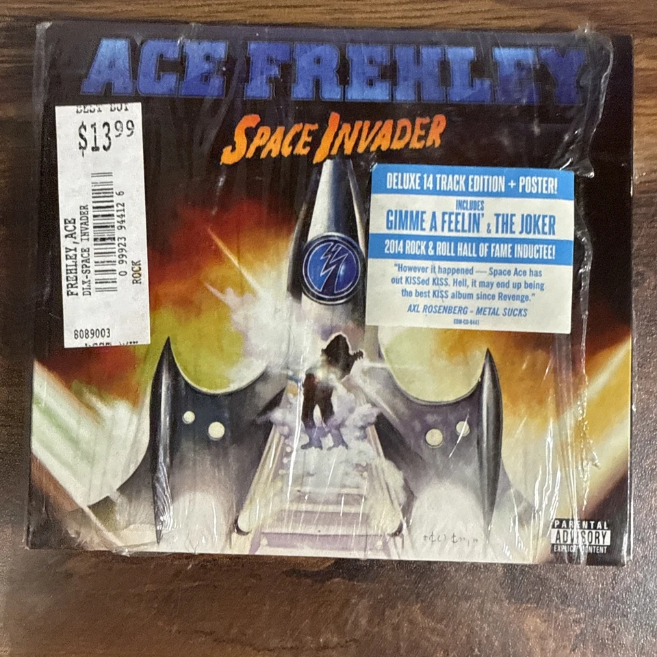 Ace Frehley (Kiss) - Space Invader CD with Poster Insert 2014 - used - Image 2 of 4