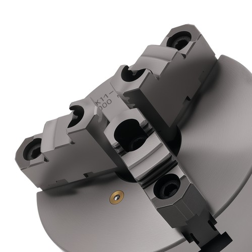 Mandrino tornio autocentrante 6 pollici 3 ganasce K11-160A 160 mm piastra di supporto ghisa - Foto 8 di 12