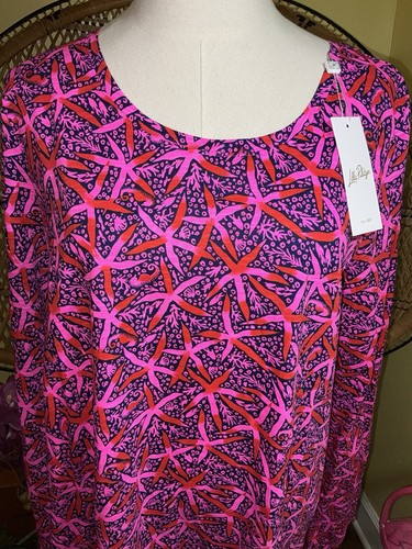 Lilly Pulitzer NWT Etta Long Sleeve Top Star Searching Size M,L - Picture 5 of 18