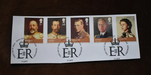 GB 2012 House of Windsor,  Stamps On Piece, Used, ex FDC