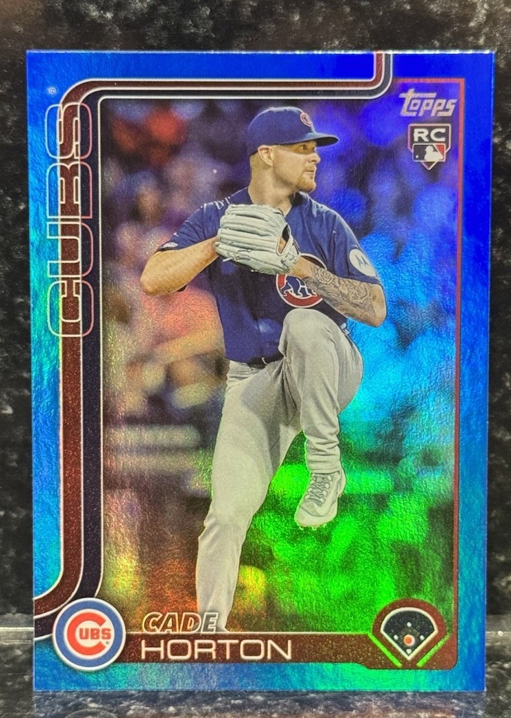 2025 Topps Update #US140 Cade Horton Blue Foil RC /150 Color Match!