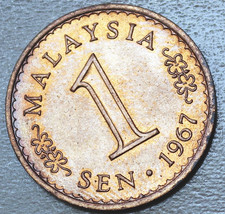 1967 Malaysia 1 Sen UNC/ BU