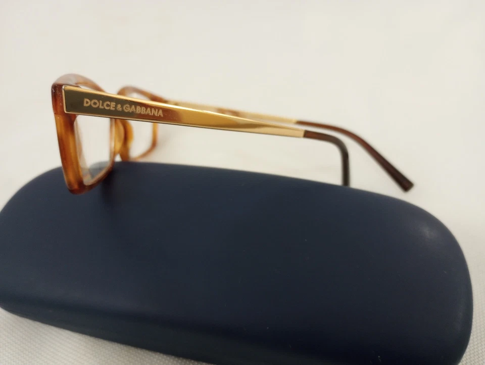 Monturas de gafas para mujer Dolce & Gabbana caramelo/doradas usadas en excelente estado usadas Foto 2 de 4