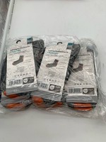 Trekking Socken Gr. 35-38 5 Paar - Kurzschaft Grau Orange Neu