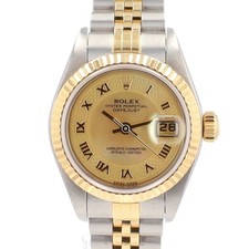 Rolex Datejust 79173 26mm Yellow MOP Roman 18KY Gold Steel Jubilee Auto Watch