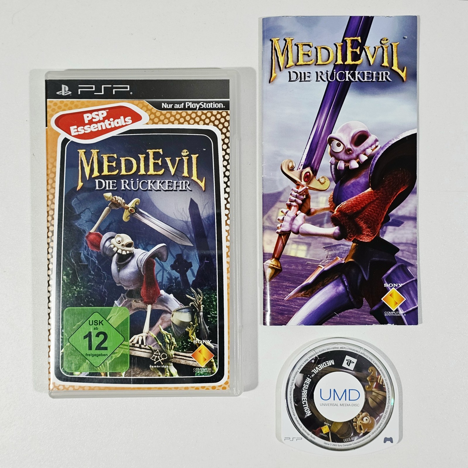 PSP PlayStation Portable Action Adventure MEDIEVIL THE RETURN Ghosts Goblins