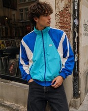 Vintage Fuzio Track Jacket Mens L Unisex XL 80s 90s Windbreaker