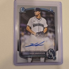 2025 Bowman Draft Kade Anderson 1st Bowman Chrome Base Auto Mariners #CPA-KA