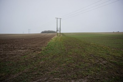 Foto 6x4 Fußweg führt nach North Ormsby c2018