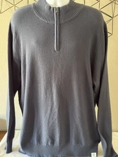LONG WHARF SUPPLY CO Madaket SeaWell Knit Quarter Zip Sweater - NEW! Men’s XXL