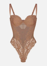 Skims Lace Lined Balconette Thong Bodysuit Sienna M
