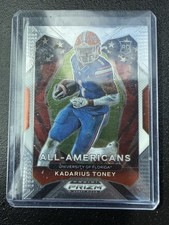 2021 Panini Prizm Draft Picks - All-American Kadarius Toney #195 Silver Prizm...
