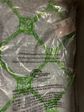 Lilly Pulitzer Reversible Bamboo Butterfly Euro Pillow Cover Blue Tropical NEW