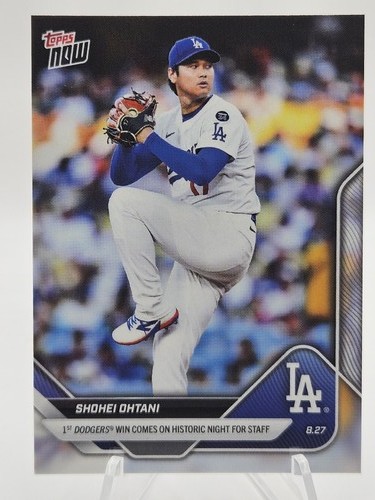 2025 Topps Now MLB #621 Shohei Ohtani 1st Dodgers Win