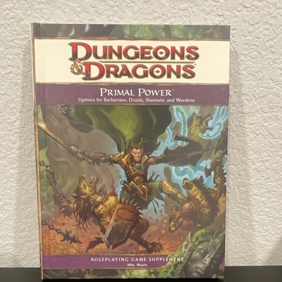 Wizards of the Coast Primal Power Dungeons & Dragons Supplement Barbarians