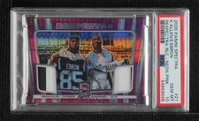 2020 Spectra Neon Pink Prizm 9/25 Eric Ebron Keenan Allen #21 PSA 10 GEM MT 5ov