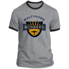 Baltimore Bombers Ringer T-shirt Cotton | Football Team