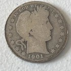 1901 O Barber Silver Half Dollar 50 Cents 90%