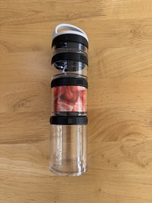 Blender Bottle GoStak Starter 4 Twist n' Lock Storage Jars White  STACKABLE 