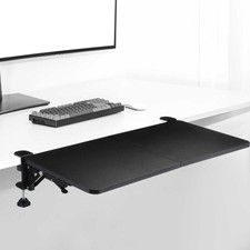 Desk Extender Tray, 24 x 12 Inch Desk Extension, 90 Foldable Keyboard Tray Pl...