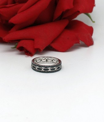 Sterling Silver NWOT  JTV  Black Spinel   Ring Size  9 3.68g   CAT RESCUE