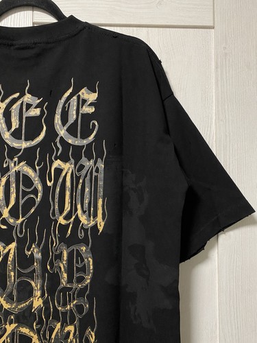 VETEMENTS T-SHIRT UOMO DESIGN STAMPA BALENCIAGA OVERSIZE UNISEX NERA TAGLIA M - Foto 12 di 23