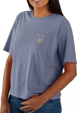 Carhartt Women's Tencel Series Loose Fit Short Sleeve Pocket T-Shirt Wisteria TK