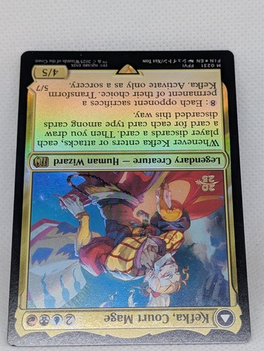 Kefka Court Mage FOIL MTG Magic FFVI Final Fantasy 6 Prerelease Promo Stamped - Picture 4 of 8