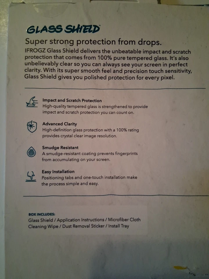 Protector de pantalla protector de vidrio Zagg IFrogz Apple iPhone 16 Pro Max Foto 3 de 4