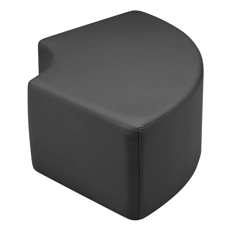 Otomana FDP Pro Series Cuarto de Círculo Acento 12"H Tapizada a Mano Comercial Foto 4 de 4