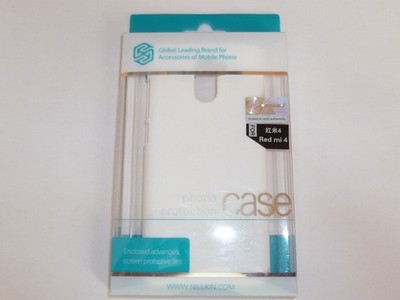 XIAOMI Redmi 4 (2018) hard back White case cover Nillkin Frosted + LCD protector