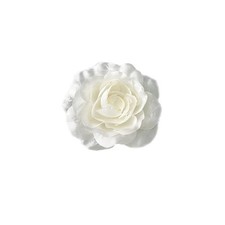 Beige Camellia Flower Silk Brooches Pins Delicate Flowers Brooch Classic for Wed