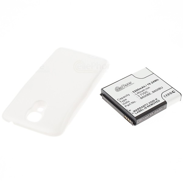 Akku FüR Samsung Galaxy S4 Lte GT-I9505 GT-19505 Weiß EB-B600BEBECWW 5200Mah Fat-image