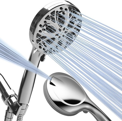 #ad HammerHead Showers® Solid Metal Handheld Shower Head 2.5 GPM Brushed Nickel $38.95