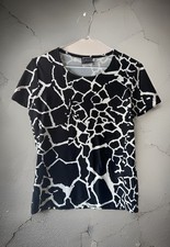 Versace Ittierre Italy Black White Dress Women Shirt Size M