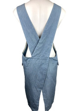 Apron Japanese Style Blue Chambray Cross Back...