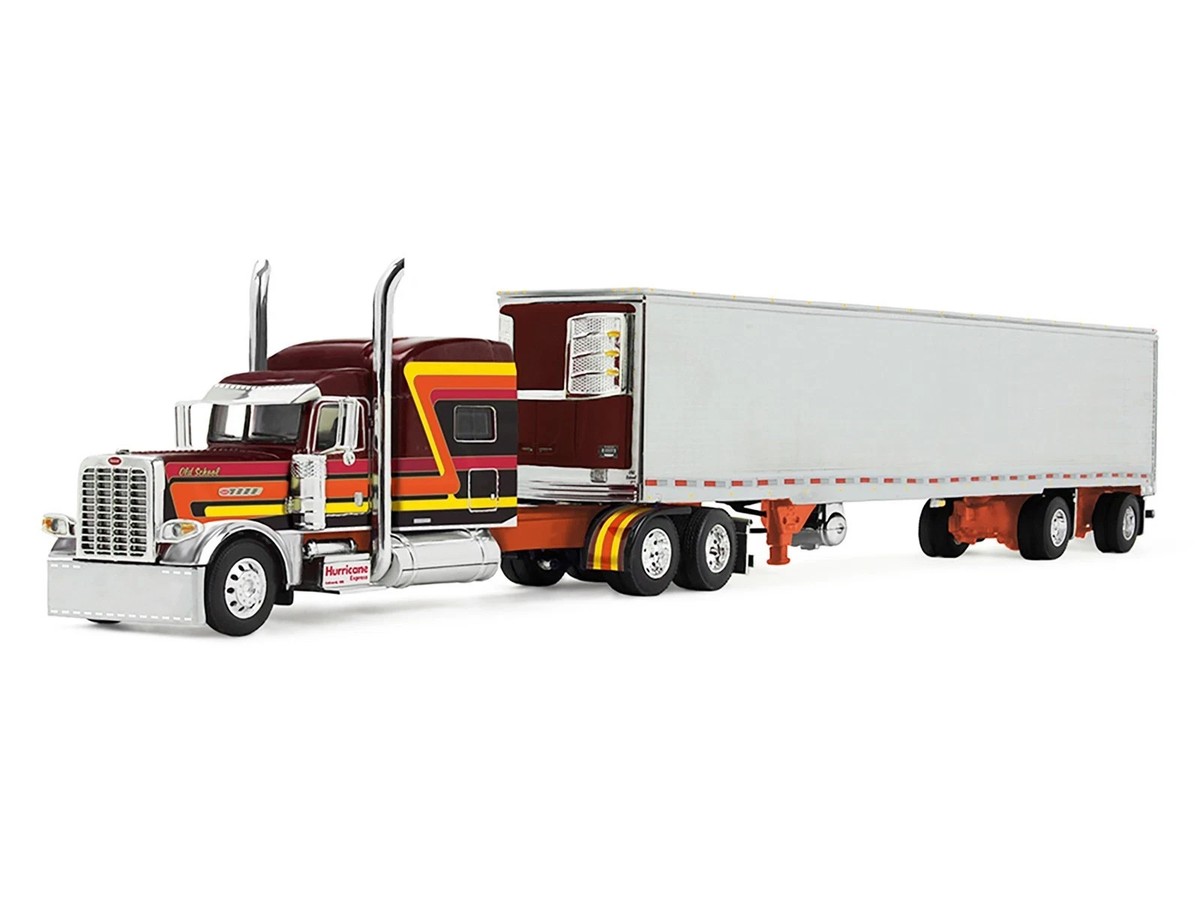 PETERBILT 389 PNC W/SLEEPER & REEFER TRAILER BROWN 1/64 DCP/FIRST