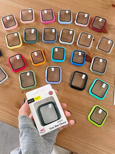 Tempered Glass Screen Protector  Case for Apple Watch 40/41/44/45mm