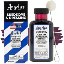 Suede Dye - Burgundy - 3 oz Premium Liquid Dye for Suede, Nubuck, and Nappy L...
