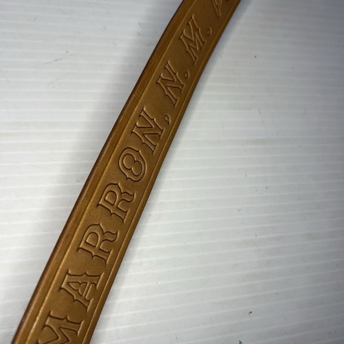 Cintura in pelle design BSA Philmont Cimmeron, N. M. taglia 38 con fibbia BH-192 - Foto 7 di 11