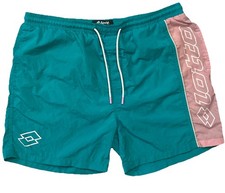 LOTTO x Primark Lined Swim Trunks Beach Shorts - Lightweight 90s Retro Color, L