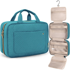 Toiletry Bag Travel Bag with Hanging Hook, Water-resistant Makeup Cosmetic Bag T
