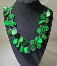 Wooden Bead Necklace Statement Boho Beaded Necklace N2015