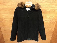 Chaqueta Abrigo Jones New York Acento Piel Poliéster 100% Mujer Adulto 8 Negros Sólido