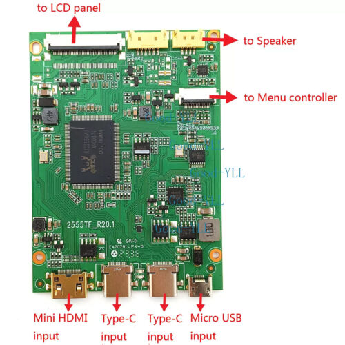 LCD Controller for iPad Air 2 A1566 A1567 Panel Mini HDMI Type C Video Audio