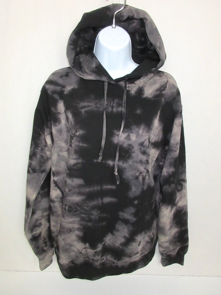 Moletom com capuz feminino tamanho 4 BOOHOO preto e cinza tingido - Imagem 3 de 4