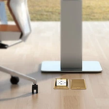 2PCS Pop Up Floor Outlet Sockets with 2* USB Interfaces&US Standard Interfaces