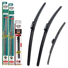 Juego completo de limpiaparabrisas delanteros y traseros Heyner para Skoda Octavia Estate 2012+ 24""19"" 14""st