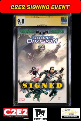 DOOM'S DIVISION #1 CREEES LEE VARIANT CGC C2E2 CREEES LEE SIGNED PRESALE